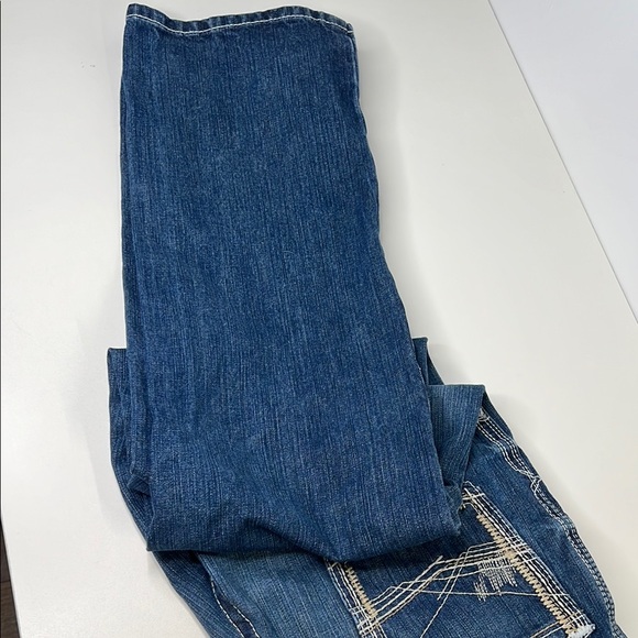 Ariat Men's low rise M4 bootcut Blue Jeans 32/32 - Picture 7 of 8